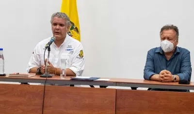 Iván Duque y Luis Alexander Moscoso.