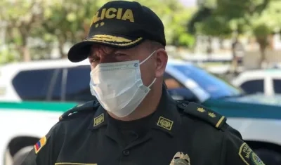 General Ricardo Alarcón, comandante de la Policía Metropolitana de Barranquilla.