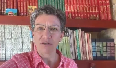 La Alcaldesa de Bogotá, Claudia López.