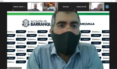 Reunión virtual de la Alcaldía con gerentes de los centros comerciales. 