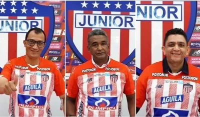 Jhon Jairo Escobar, Víctor Luna y Juan Camilo Quintero. 