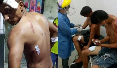 Los hermanos agredidos fueron atendidos en un centro asistencial. 