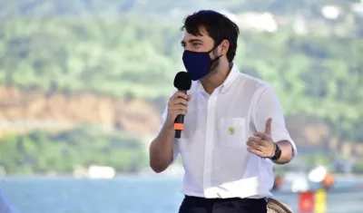 El Alcalde de Barranquilla, Jaime Pumarejo.