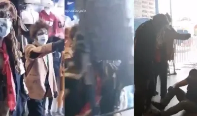 Imágenes de los luchadores.