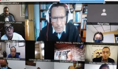 Audiencia virtual de hoy.