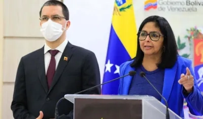 La vicepresidenta venezolana, Delcy Rodríguez.