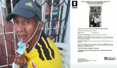 Carlos Antonio De la Rosa Algarín, fotografía publicada con autorización de los familiares. 