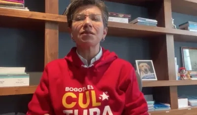 La Alcaldesa de Bogotá, Claudia López.