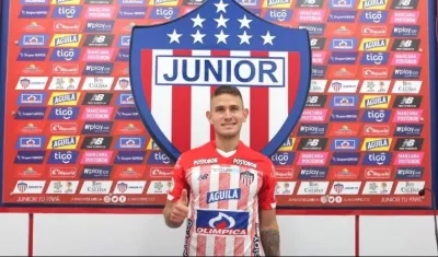 Juan David Rodríguez, nuevo jugador del Junior.