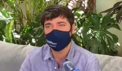 El Alcalde de Barranquilla, Jaime Pumarejo.