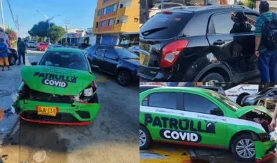 Imágenes del accidente.