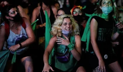 Aprobación del aborto en Argentina.