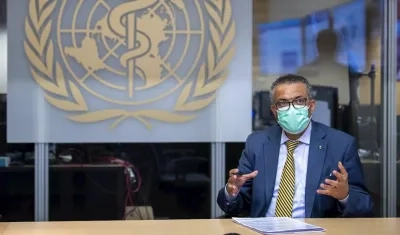El director general de la OMS, Tedros Adhanom Ghebreyesus.