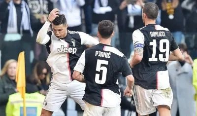 Cristiano Ronaldo celebra una de sus anotaciones. 