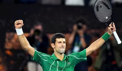 Tenista serbio Novak Djokovic.