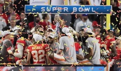 Celebración de los campeones.