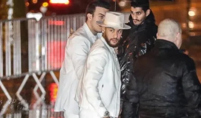 El brasileño Neymar en su cumpleaños.