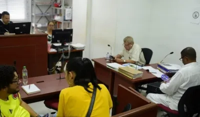 Audiencia del caso de Tomás Maldonado, acusado de la muerte de Brenda Pájaro Bruno.