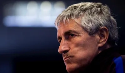 El entrenador del Barcelona, Quique Setién.