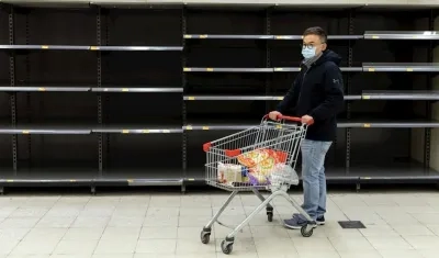 Imagen de los supermercados en Wuhan.