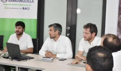 El Alcalde Jaime Pumarejo y directivos del Grupo Ortiz.