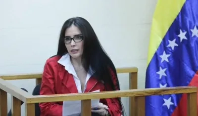 Aida Merlano en audiencia.