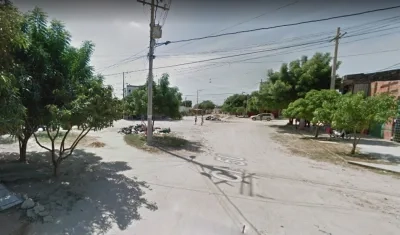 Imagen por donde ocurrieron los hechos en la carrera 14C con calle 50 del municipio de Soledad.