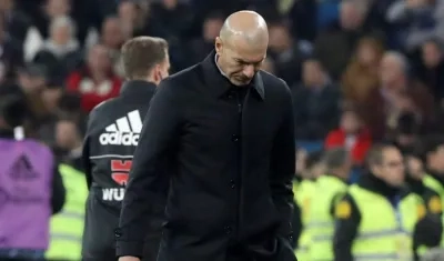 Zinedine Zidane, técnico del Real Madrid. 