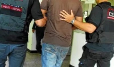 El hombre fue capturado por el CTI.