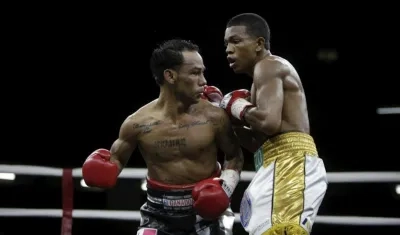 El panameño Luis Nica Concepcion (i) y el colombiano Rober Barrera.