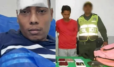 Los dos presuntos ladrones mayores de edad que fueron enviados a la cárcel.