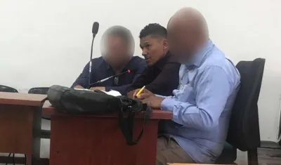 Julio César Celin Hernández en audiencia.