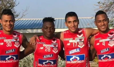 Luis Sandoval, Edwuin Cetré, Gabriel Fuentes y Willer Ditta.