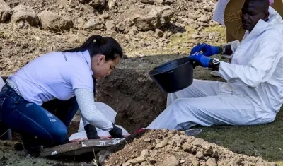 Exhumaciones en el cementerio de Dabeiba, Antioquia.