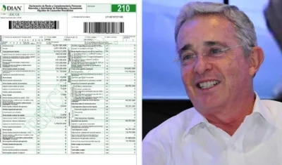 La declaración de renta y Álvaro Uribe.
