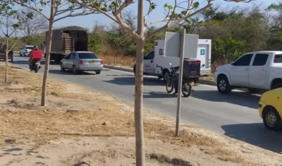 El CTI de la Fiscalía en el bulevar de Caribe Verde.