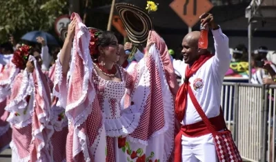 Cumbiamba durante la Gran Parada de Tradición.