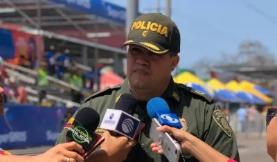 Coronel Jorge Pinzón, comandante operativo.