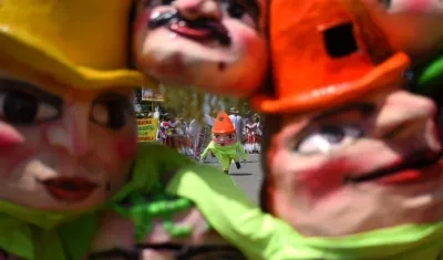 Los Cabezones, siempre presentes en el Carnaval.