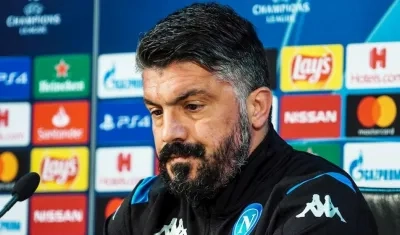Gennaro Gattuso, técnico del Nápoles.