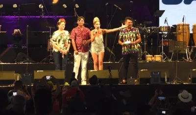 La Reina Isabella Chams durante el Homenaje al Vallenato.