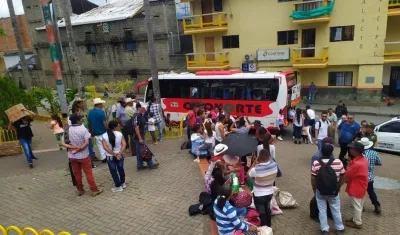 Los campesinos desplazados habitan veredas de un sector conocido como el Cañón del Inglés en Ituango.
