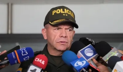 General Ricardo Alarcón, comandante de la Policía Metropolitana de Barranquilla.