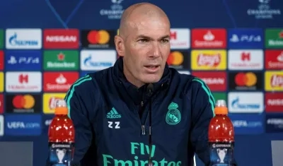 Zinedine Zidane, técnico del Real Madrid.