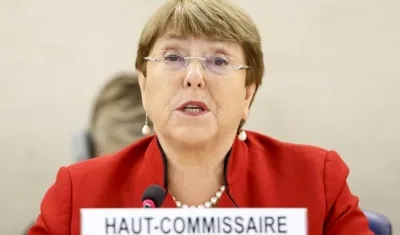 Michelle Bachelet, alta comisionada de la ONU para los Derechos Humanos.