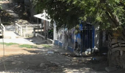 Lugar de los hechos en el barrio El Bosque.