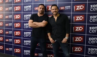 Los cantantes barranquilleros Gabo y Jose.