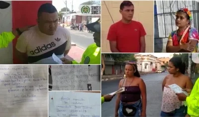 Los capturados de la banda Los de San Roque.