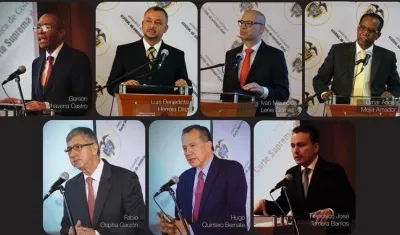 Estos son los 7 magistrados elegidos por la Corte Suprema.