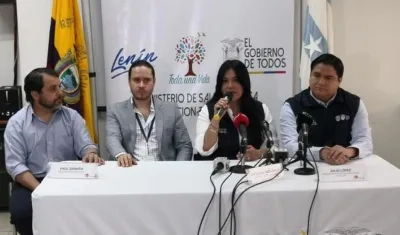La Ministra de Salud Pública de Ecuador hizo un llamado a la ciudadanía para que mantenga la calma.